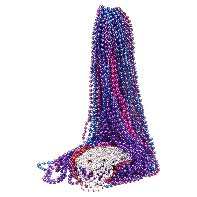 Way to Celebrate Multicolor Mardi Gras Plastic Beads, 33, Party Favors