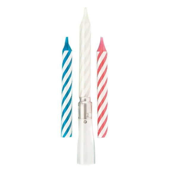 Way to Celebrate! Multicolor Twist-on Musical Birthday Candle Set, 4pcs