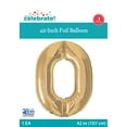 thumbnail image 1 of 42" Gold Number 0 Foil Balloon, by Way To Celebrate, 1 of 3