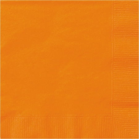 Way to Celebrate! Orange Paper Luncheon Napkins, 6.5in, 24ct