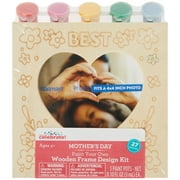 Way to Celebrate PYO Mother's Day Frame, Gift, DIY, MDF, Paint Pods, Natural, MDF, 4 x 4 Photo,1 Count