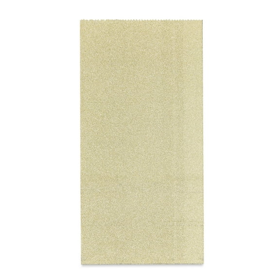 Gold Glitter Treats Bags, 3.5" x 2.3" x 7", 8 Pieces, by Way To Celebrate