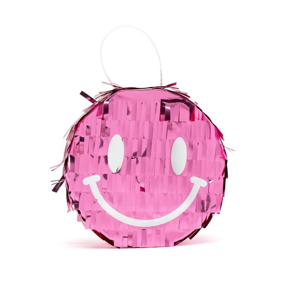 Way to Celebrate Party Mini Foil Smiley Face Character Pinata