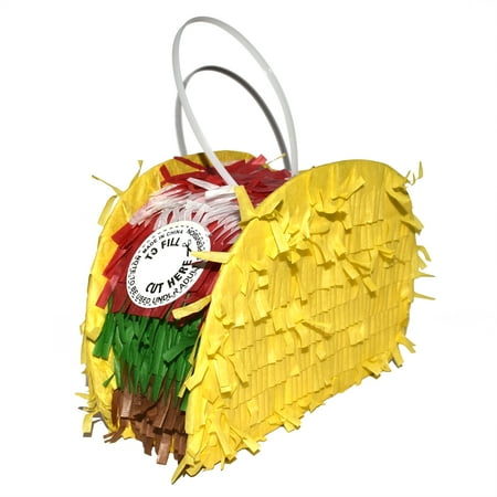 Way to Celebrate Party Multi Colors Mini Taco Pinata - 1 Piece/Pack