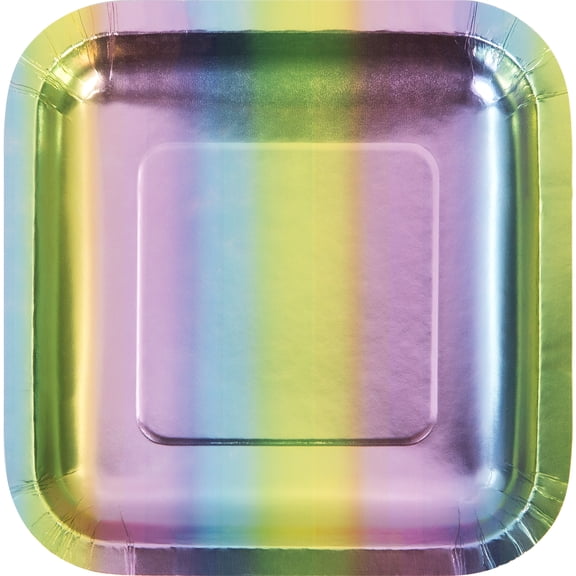 Way to Celebrate Pastel Happy Birthday Dessert Plates 7", 10 Count