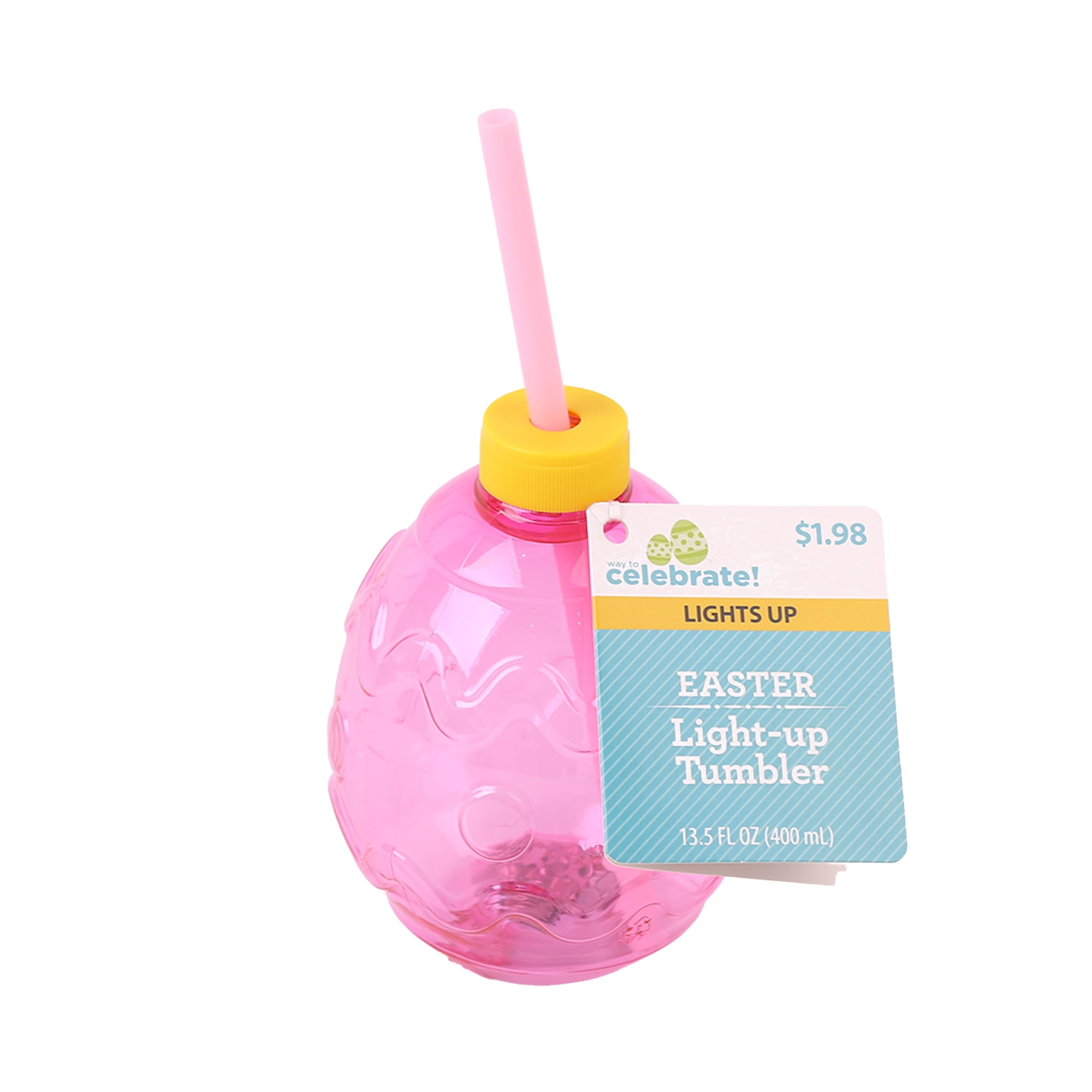 Way to Celebrate Pink Light up Tumbler