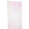 thumbnail image 1 of Way to Celebrate Pink and Yellow Iridescent Foil Fringe Door Curtain Party Decoration, 1 Ct, 36" x 96", 1 of 2