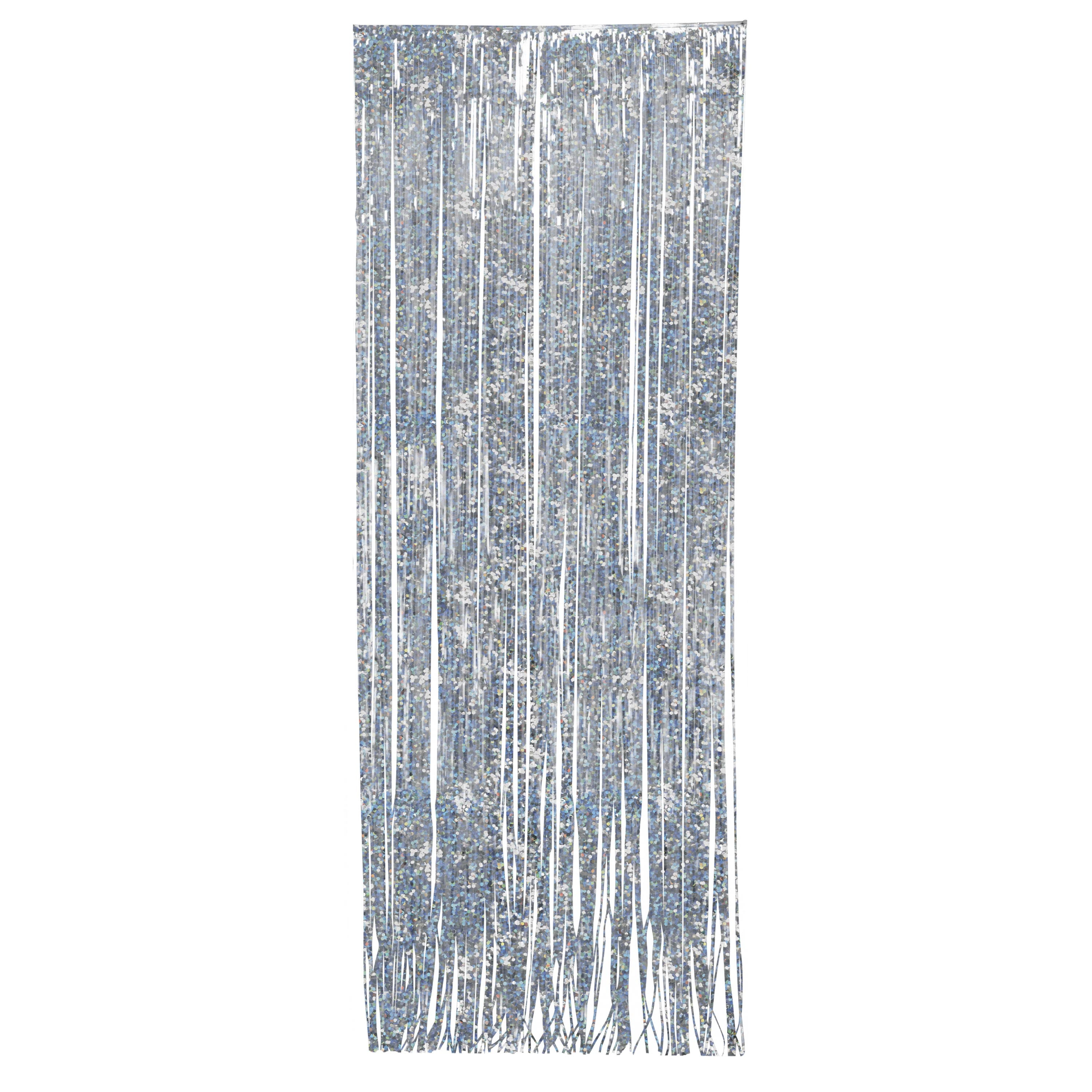 Way to Celebrate! Prismatic Door Curtain - Silver - 1 Each
