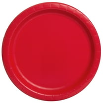 Disposable Paper Plates, 9", Red, 20 Count, by Way To Celebrate