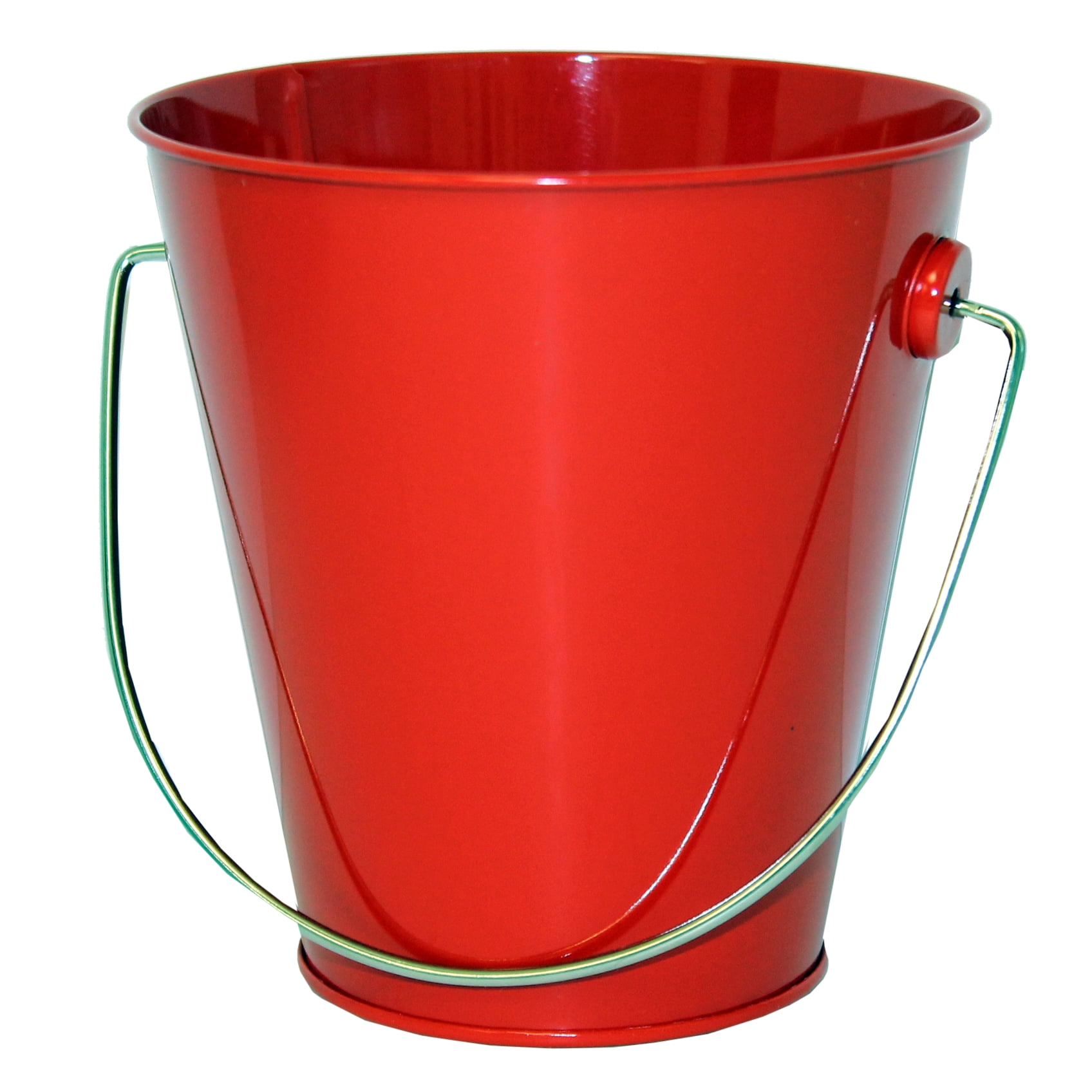 Way to Celebrate Red Tin Pail with Handle, 1 Count, Party Favors