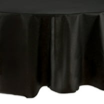 Round 84" Black Plastic Table Cover, by Way To Celebrate