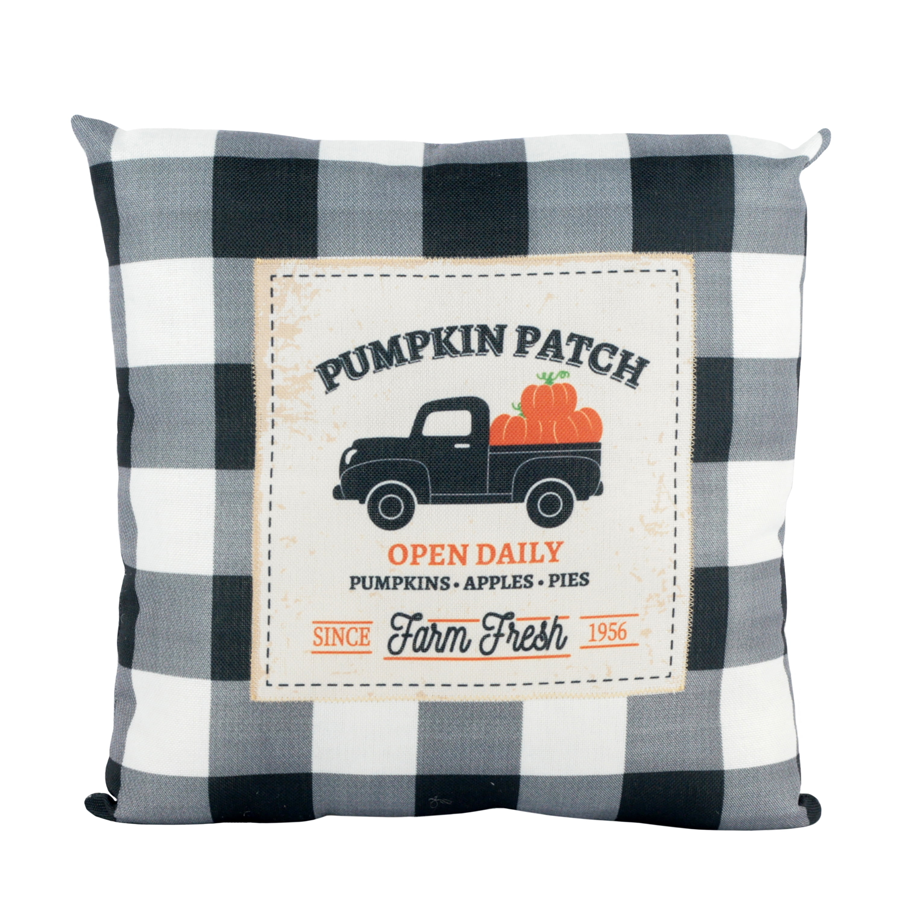 Happy Harvest Vintage Pickup Truck Throw Pillow