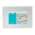 thumbnail interactive-video image 1 of 14" x 19" Silver Scallop Paper Cake Boards, 3 Count, by Way To Celebrate, 1 of 6