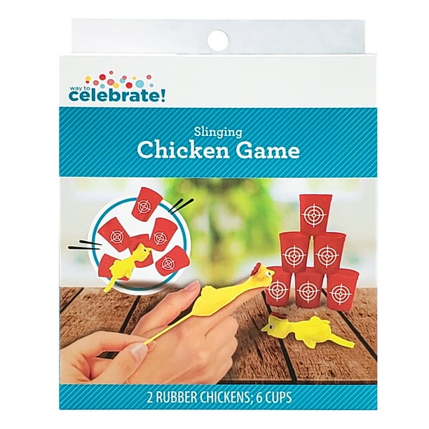 Way to Celebrate Slinging Rubber Chicken Party Game