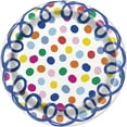 thumbnail image 1 of Way to Celebrate! Squiggles & Dots Birthday Paper Dinner Plates, 9in, 10ct, 1 of 3