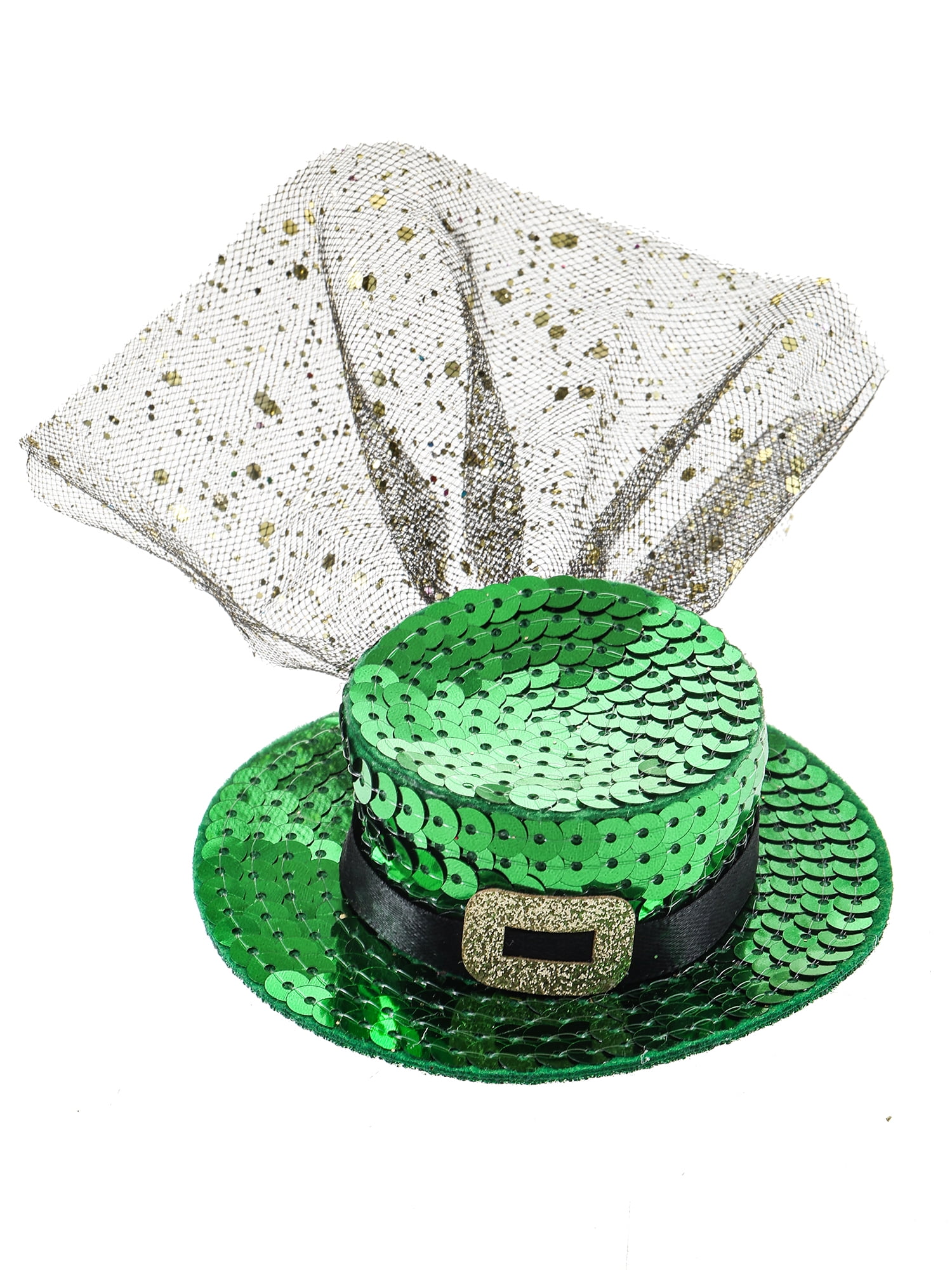 Way to Celebrate St. Patrick's Day Sequin Hat Hair Clip, 1 Pieces