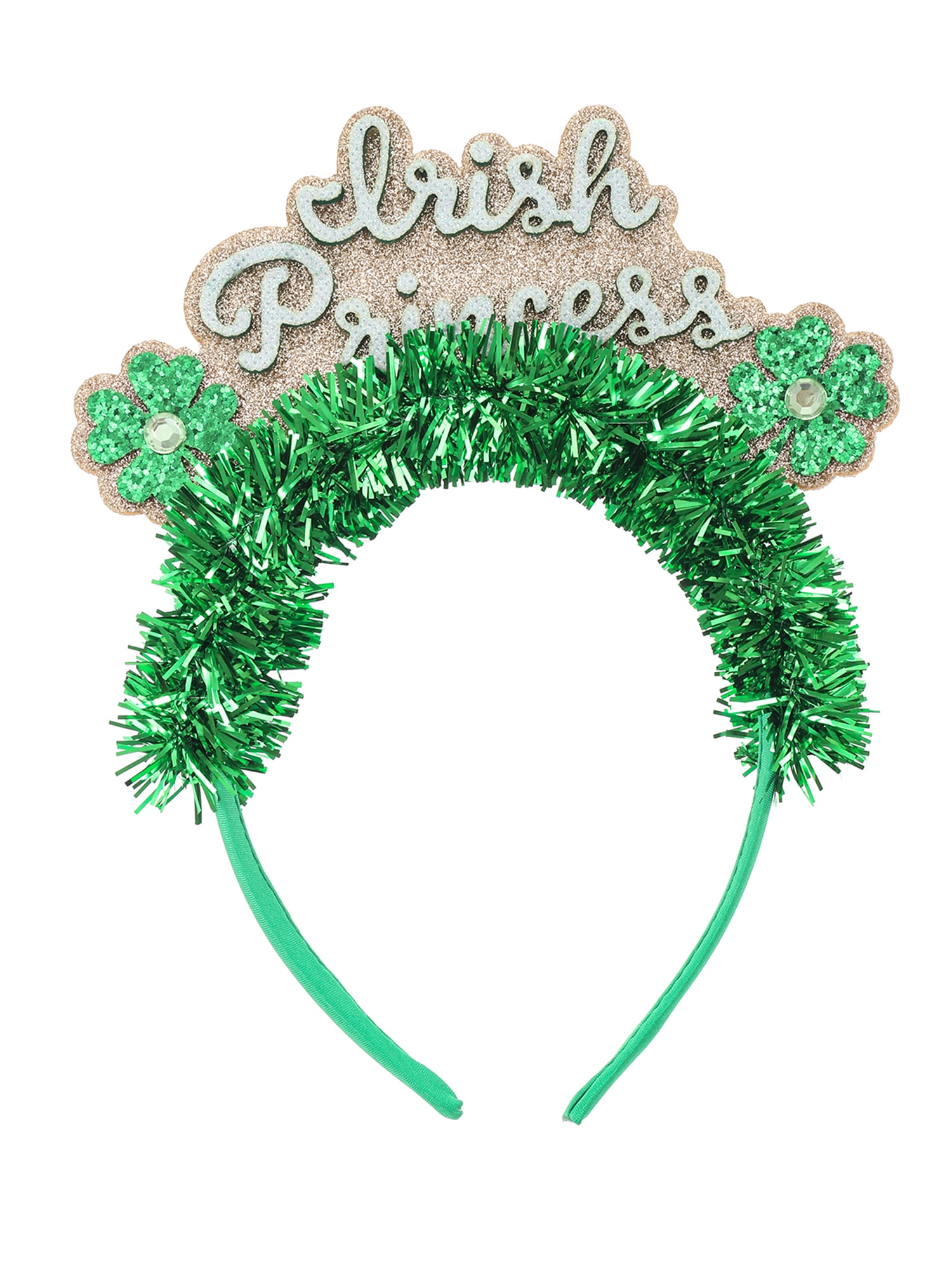 Way to Celebrate St. Patrick's Day Irish Princess Tinsel Headband, 1 Piece
