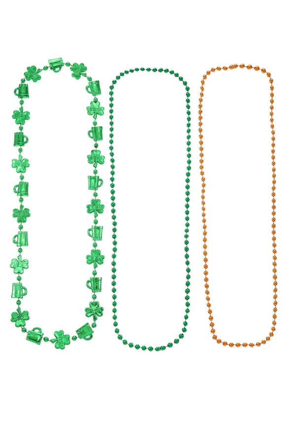 St. Patrick's DayMotif Necklaces Trio, 3 piece