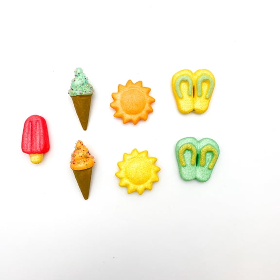 Way to Celebrate Summer Glittered Summer Vase Fillers, 3 Box Bundle, Each Box 4" X 4" X 4"