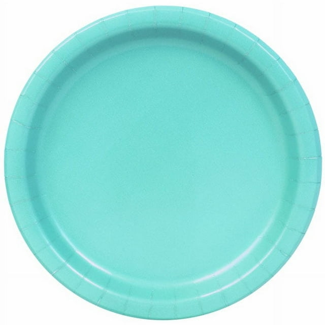 Way to Celebrate! Teal Paper Dinner Plates, 9in, 55ct