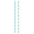 thumbnail image 1 of Way to Celebrate! Terrific Teal Polka Dot & Striped Paper Straws, 30ct, 1 of 3