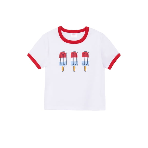 Way to Celebrate Toddler Patriotic Americana Americana Short Sleeve Tee, Sizes 12M-5T
