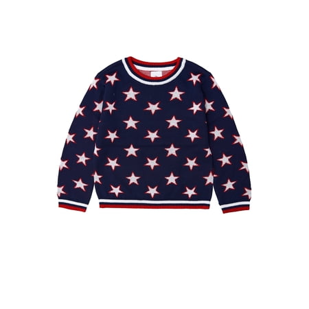 Way To Celebrate Toddler Americana Sweater, Sizes 12M-5T