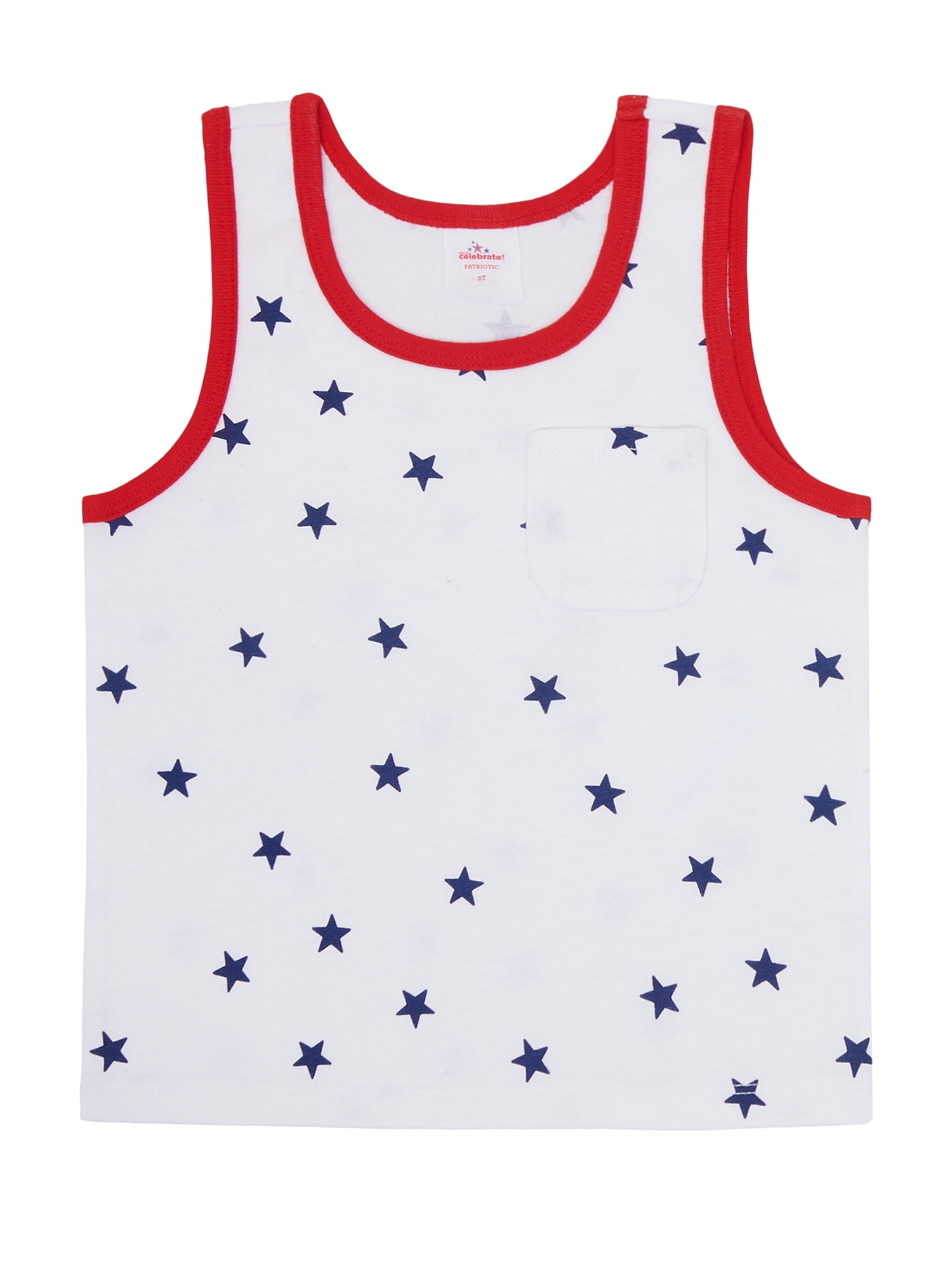 Way to Celebrate Toddler Boy Patriotic Americana Americana Tank, Sizes 12M-5T