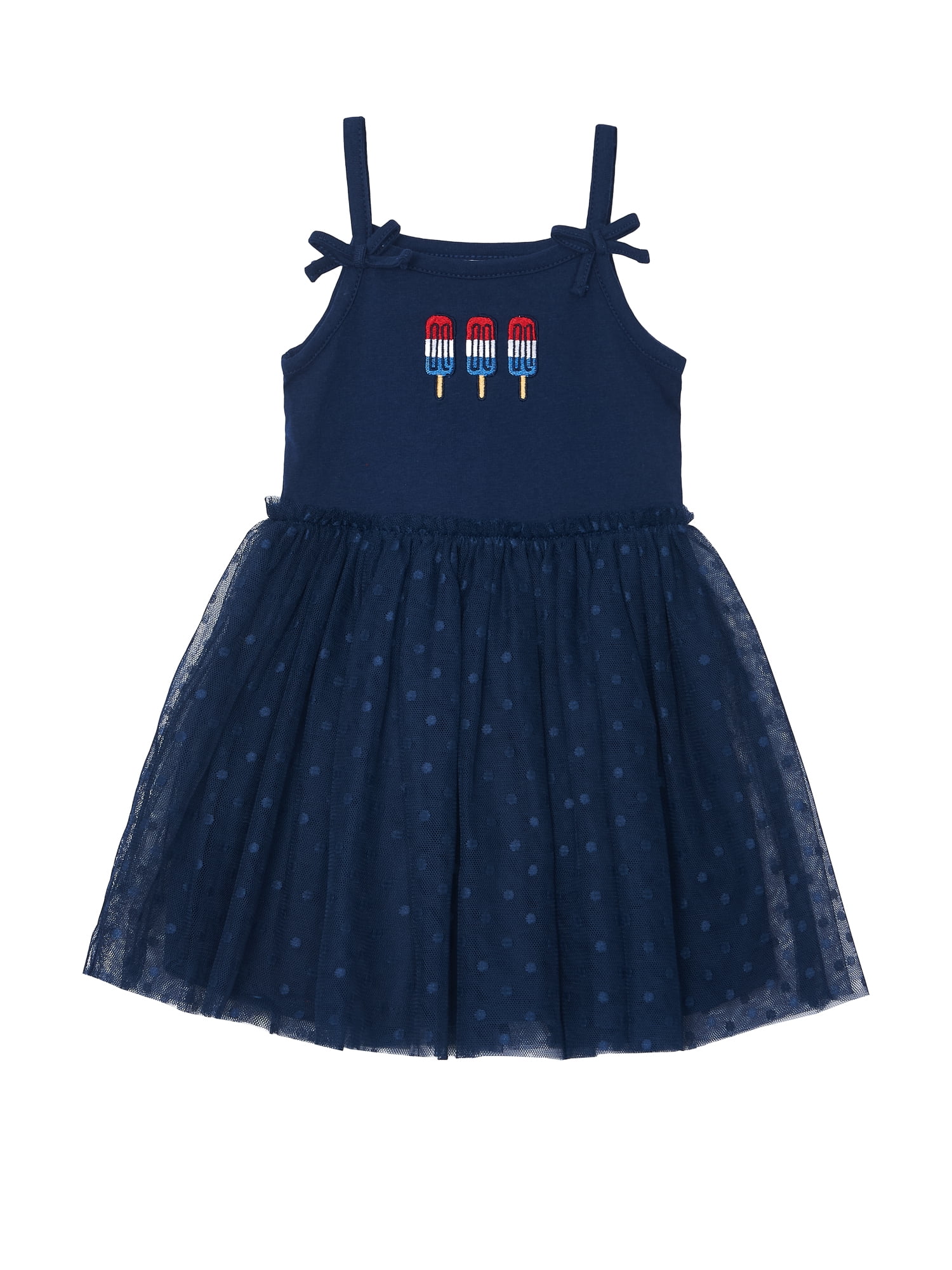 Way to Celebrate Toddler Girl Patriotic Americana Americana Tutu Dress, Sizes 12M-5T