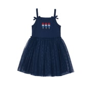 Way to Celebrate Toddler Girl Patriotic Americana Americana Tutu Dress, Sizes 12M-5T