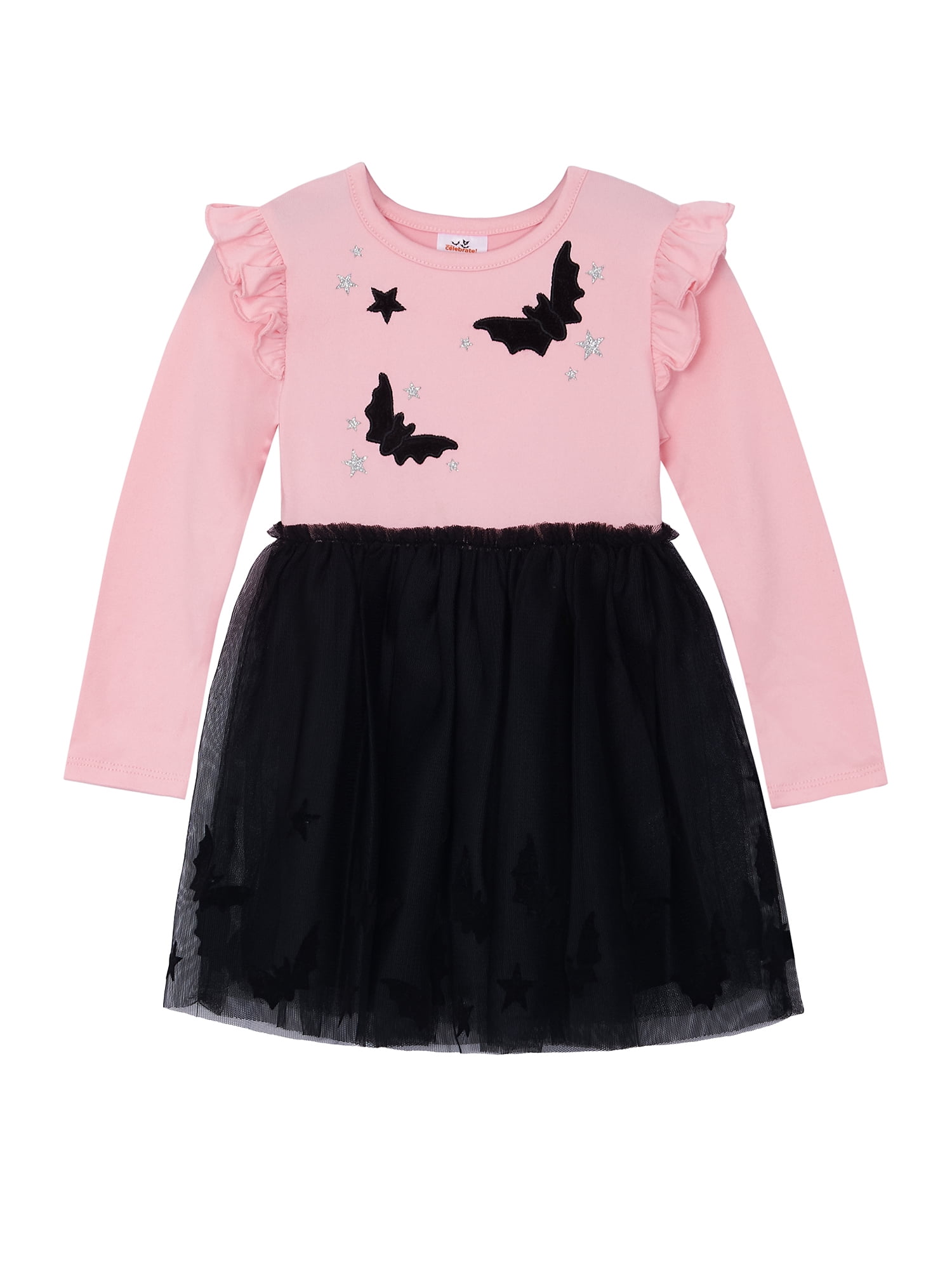 Way to Celebrate Toddler Girl Halloween Tutu Dress, Sizes 12M-5T