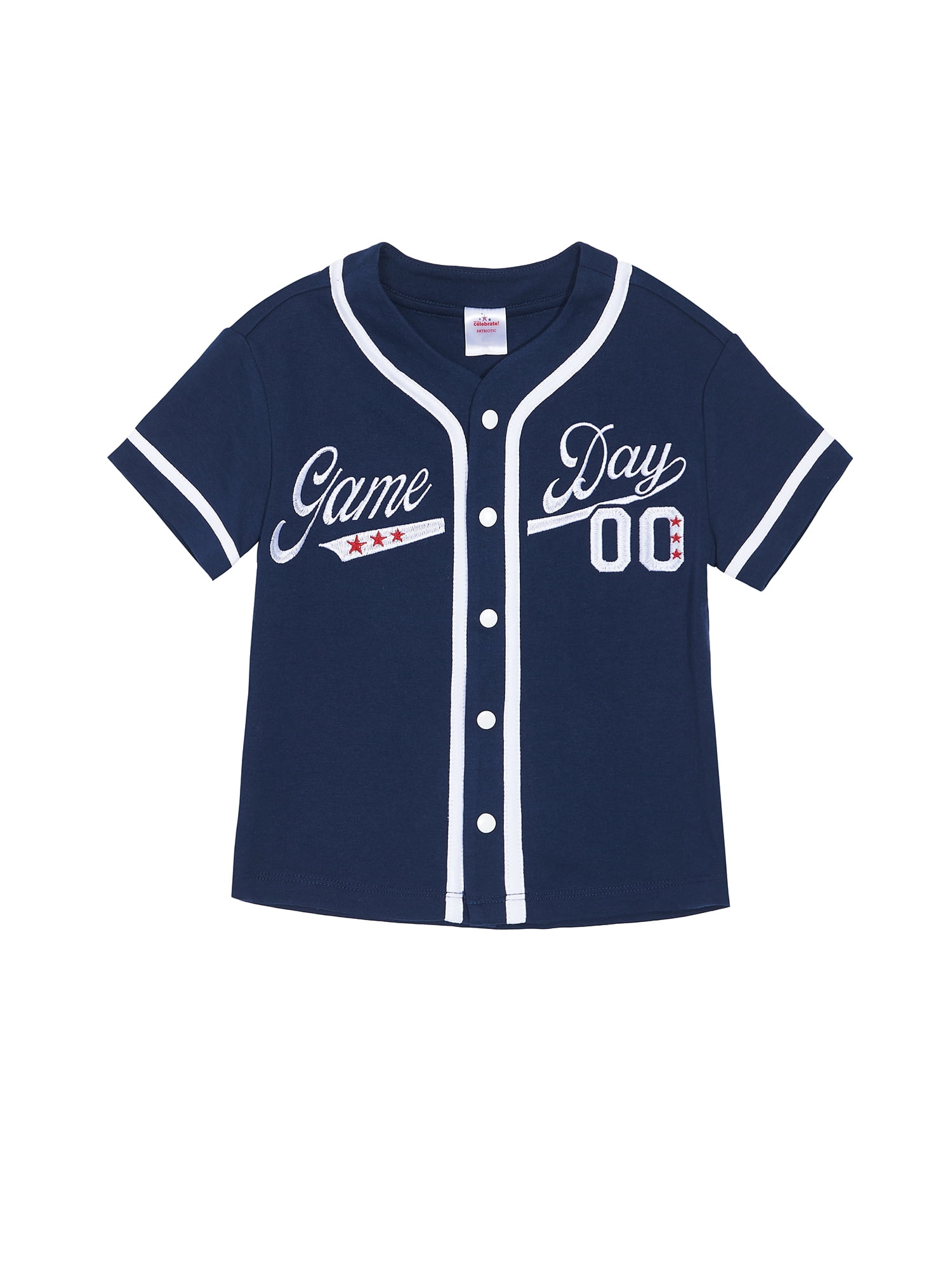Way to Celebrate Toddler Boy Patriotic Americana Americana Jersey, Sizes 12M-5T