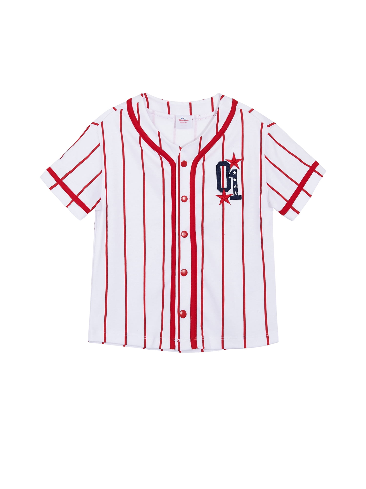 Way to Celebrate Toddler Boy Patriotic Americana Americana Jersey, Sizes 12M-5T