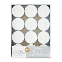 Tealight Candles, Unscented, White, 24 Count, by Way To Celebrate