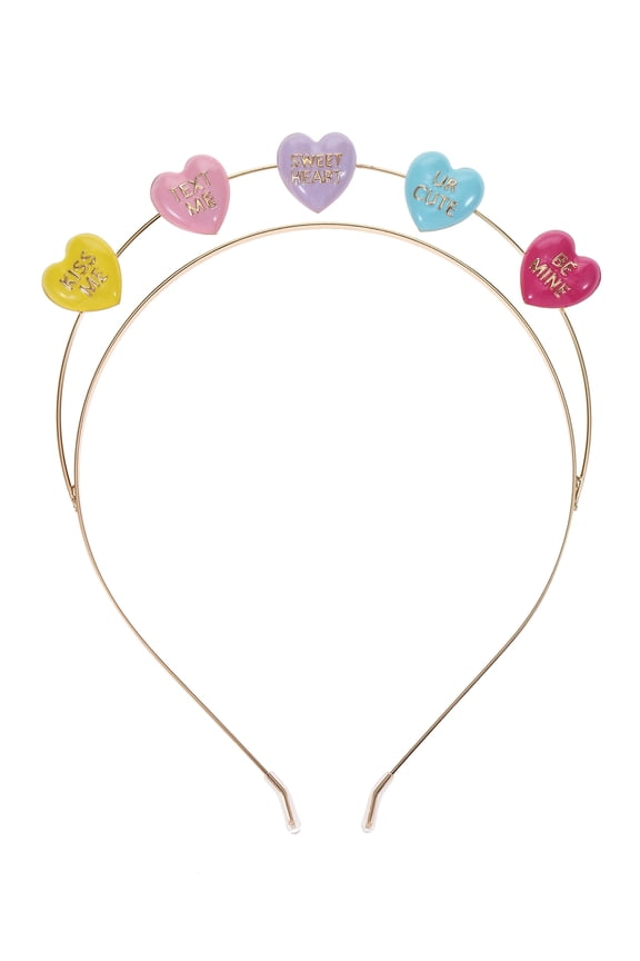 Valentine's Day Color Hearts Headband, 1 Piece
