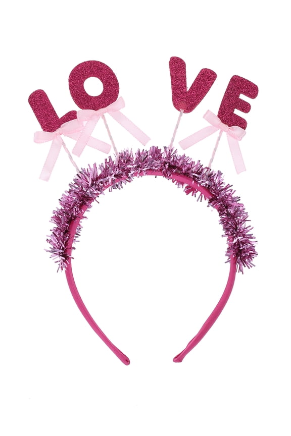 Valentine's Day Love Tinsel Headband, 1 Piece