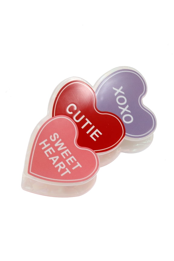 Valentine's Day Multicolor Heart Hair Clip, 1 Piece