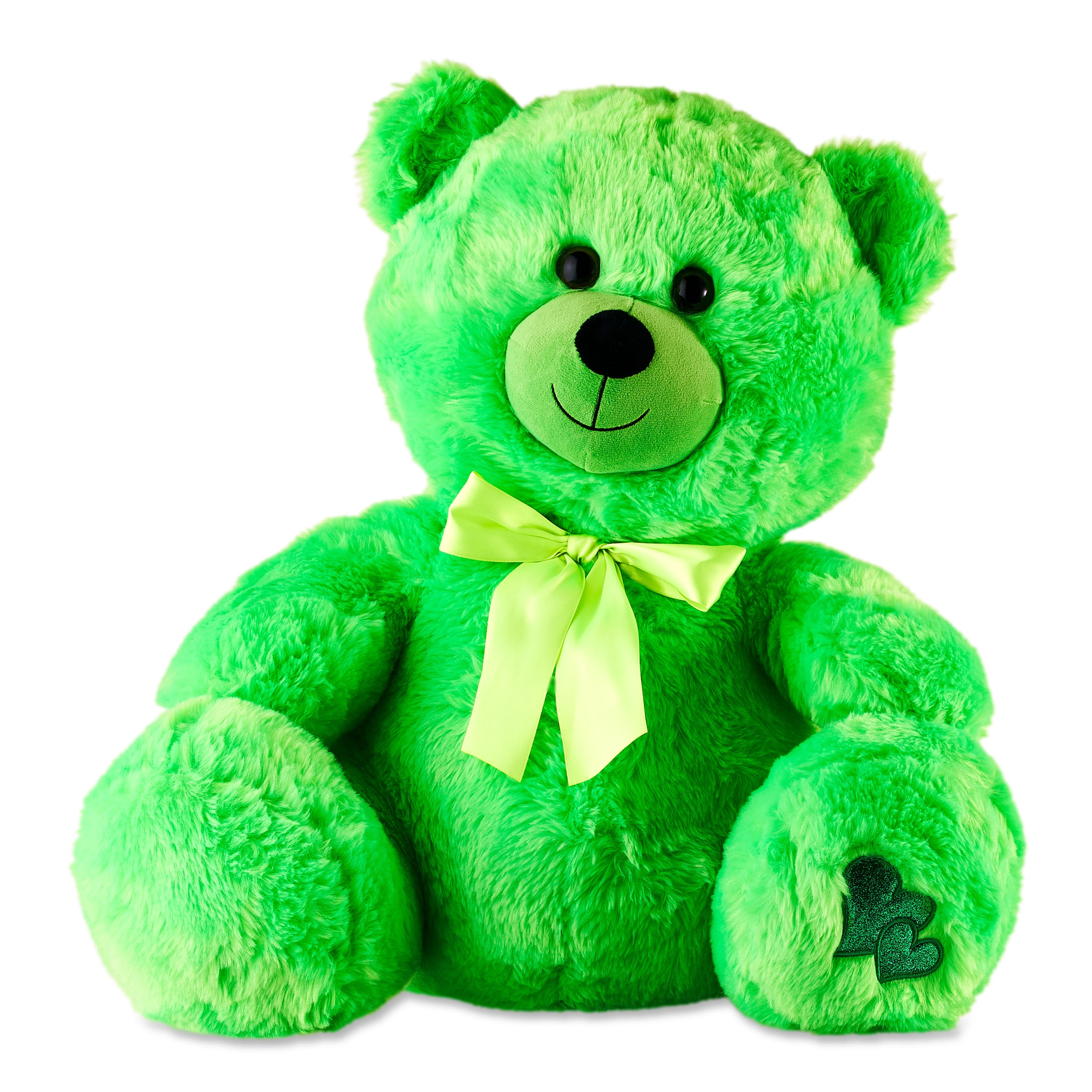 Way to Celebrate Valentine s Day Plush Candy Green BearStuffed