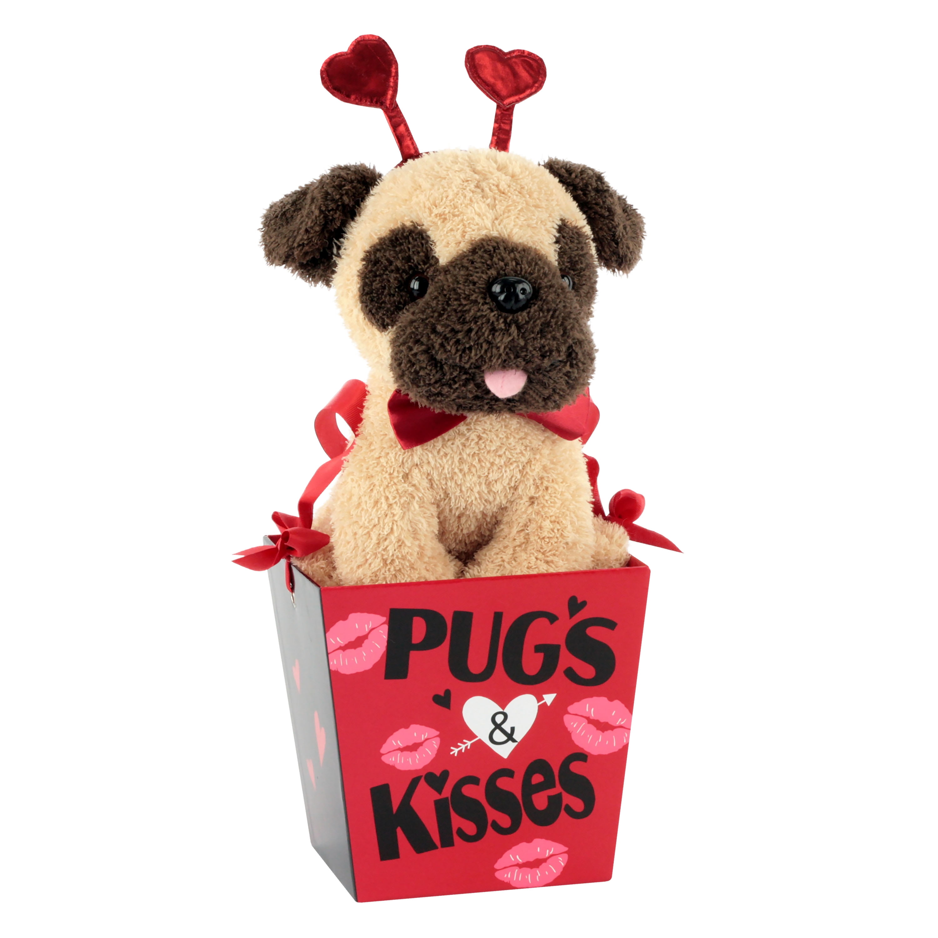 valentines pug teddy