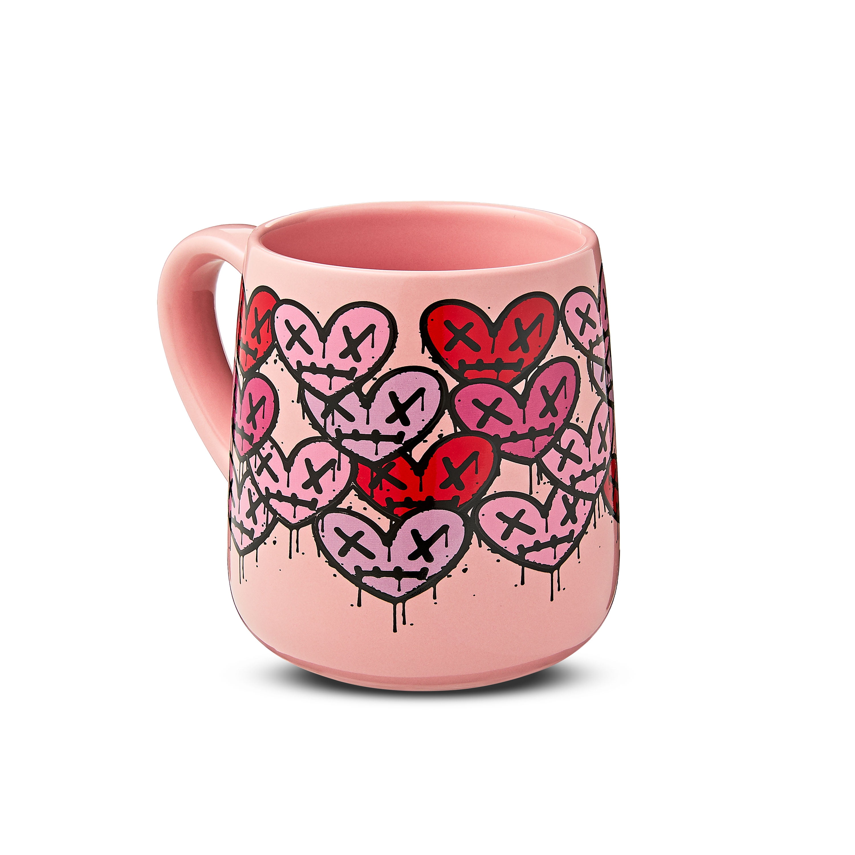 Valentine's Day 13 oz Pink Emo Heart Ceramic Mug, by Way To Celebrate