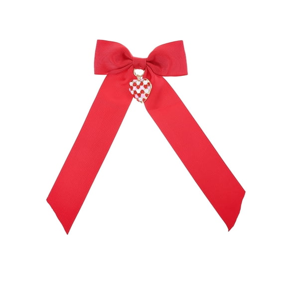 Way to Celebrate Valentine's Day Red Fabric Hair Bow, 1 Piece
