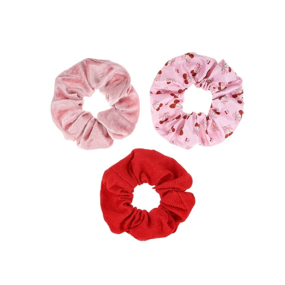 Way to Celebrate Valentine's Day Red Scrunchies Set, 3 Piece