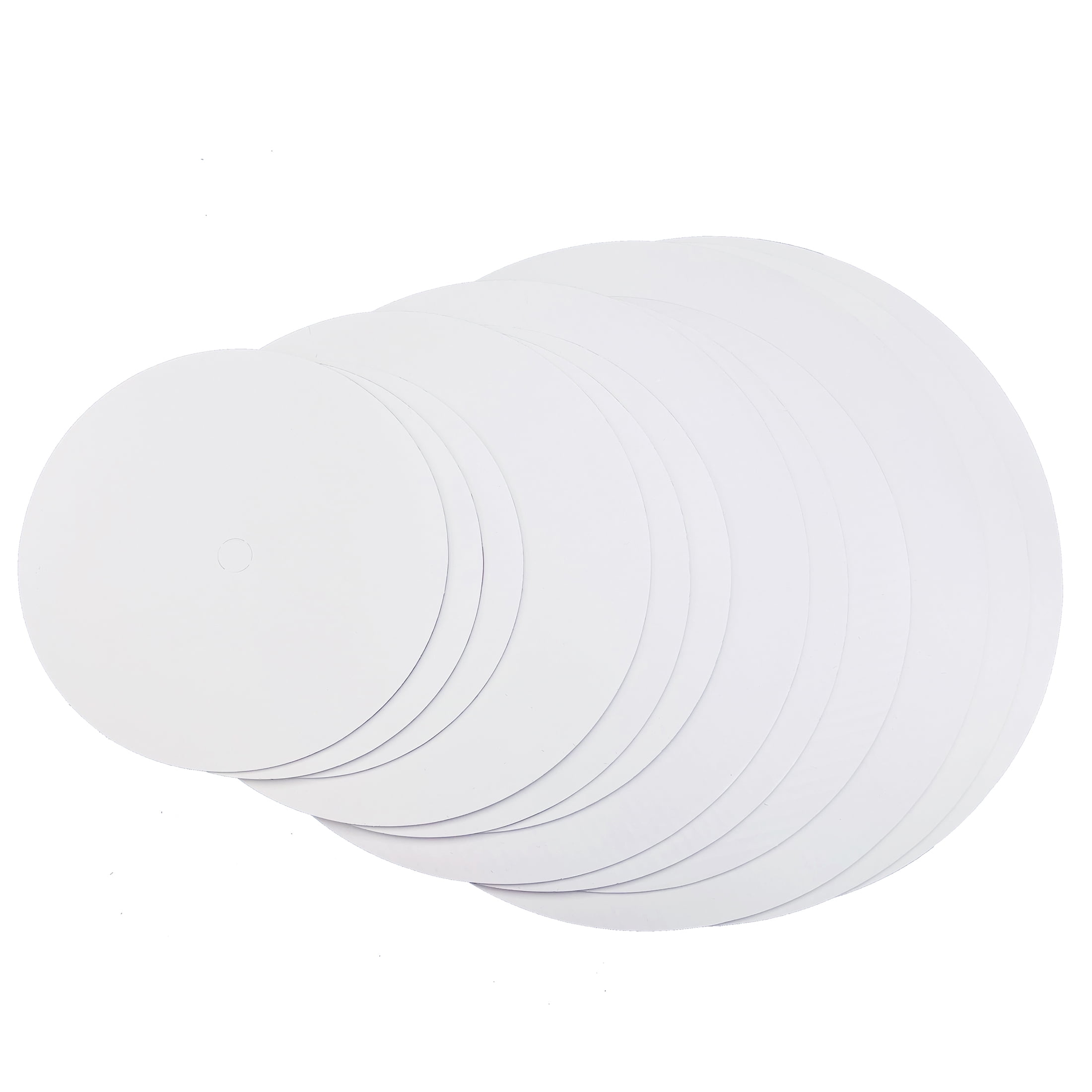 Way to Celebrate! Variety Size White Round Cake Boards, Paper Corrugate