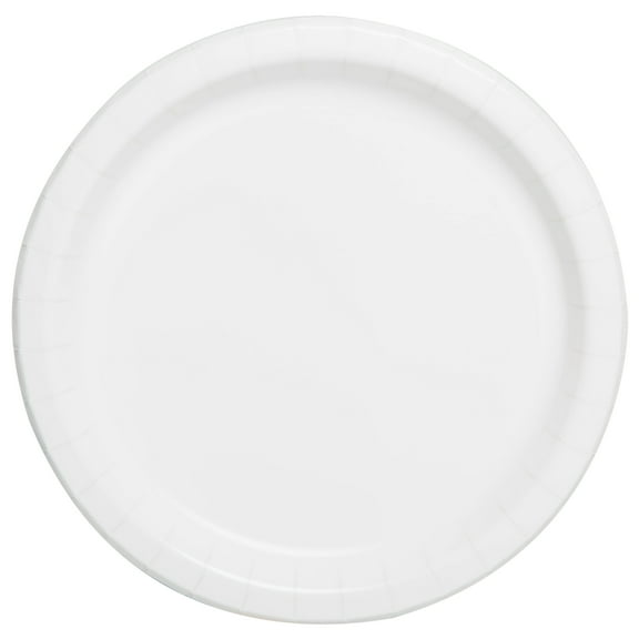 (6 pack) Disposable Paper Plates, 7", White, 24 Pieces, by Way To Celebrate
