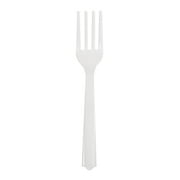 Way to Celebrate! White Party Plastic Forks, 24ct