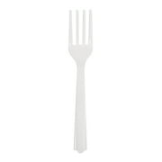 24 Count White Disposable Plastic Forks by Way To Celebrate