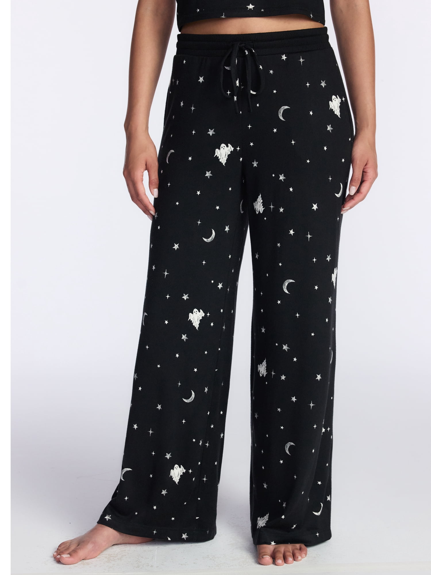 Halloween and Fall Women's Hacci Knit Sleep Pants from Way to Celebrate, 29.5" Inseam, Sizes XS-3X