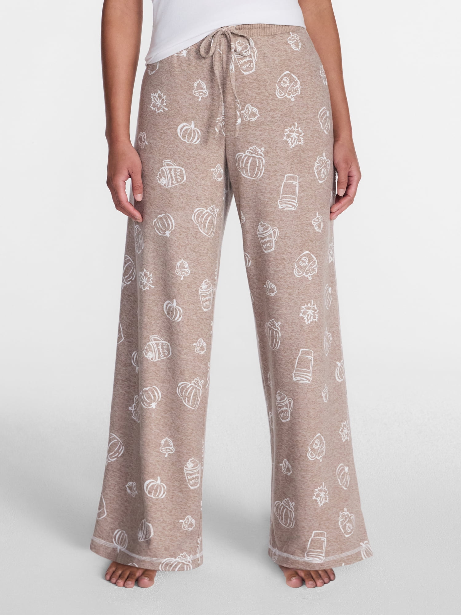Halloween and Fall Women's Hacci Knit Sleep Pants from Way to Celebrate, 29.5" Inseam, Sizes XS-3X