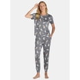 thumbnail image 1 of Halloween Women’s Ghost Pajama Set, 2-Piece, Sizes XS-3X, 1 of 6