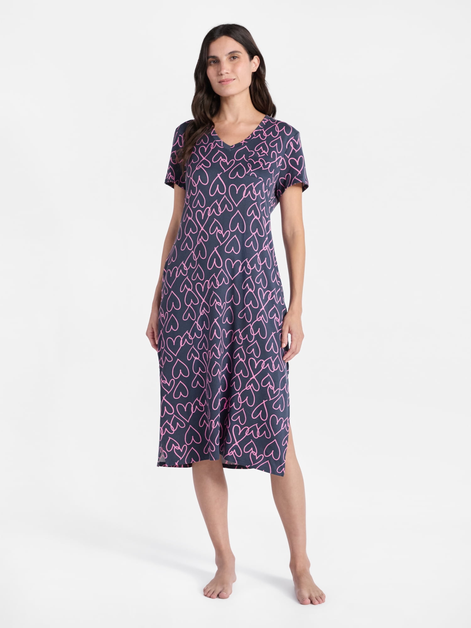 Way to Celebrate Women's Midi Chemise, Sizes S to 3X